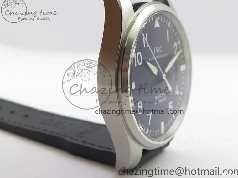 MIROTIME 0723 Affordable Mark XVII IW326501 FKF 1:1 Best Edition Black Dial on Black Leather Strap 7131
